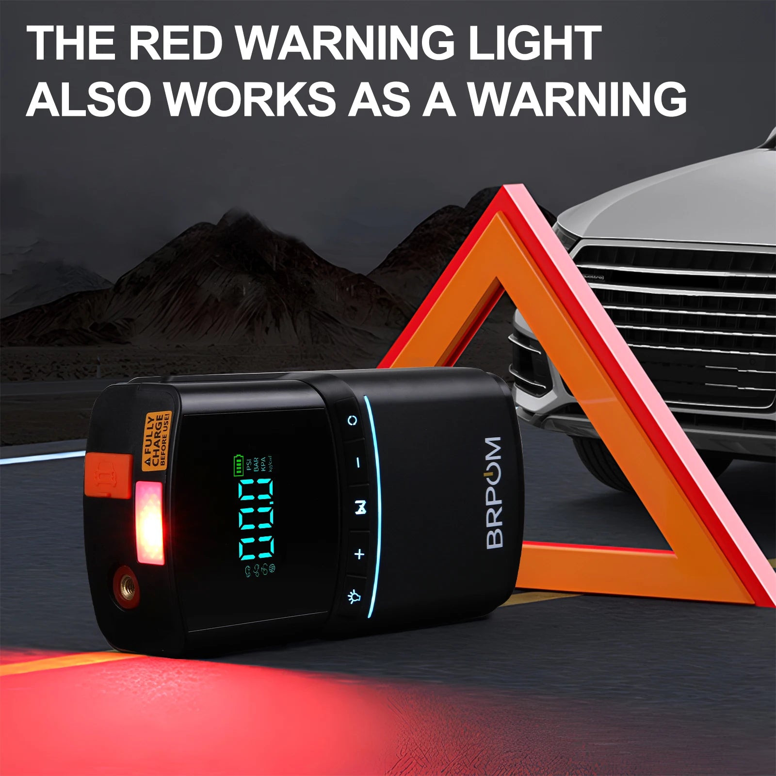 4-in-1 Car Jump Starter & Emergency Air Pump – 4000A Peak Current, 150PSI Digital Tire Inflator, 17800mAh Power Bank