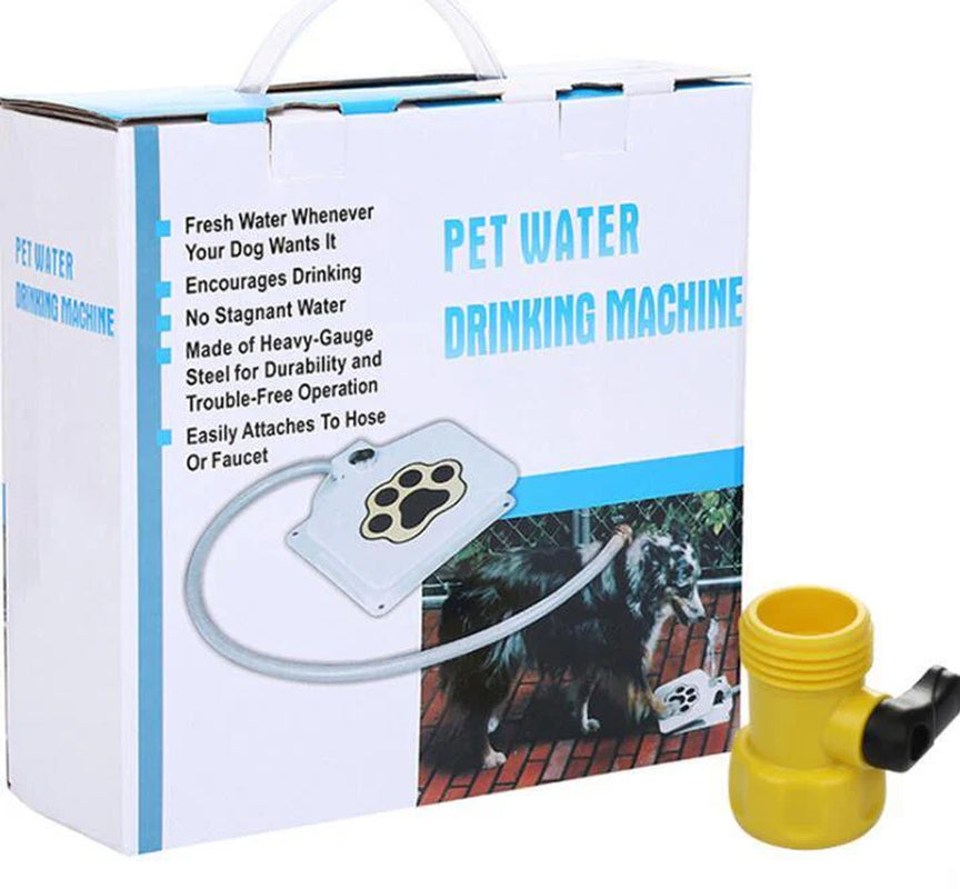 Outdoor Dog Pet Water Fountain – Step-On Paw Pad Activated Fresh Water Dispenser for Dogs | Durable Yard Pet Hydration Station